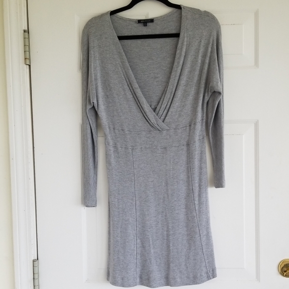 Anne Klein mini Light Weight Grey Dress Sz M - Picture 2 of 8